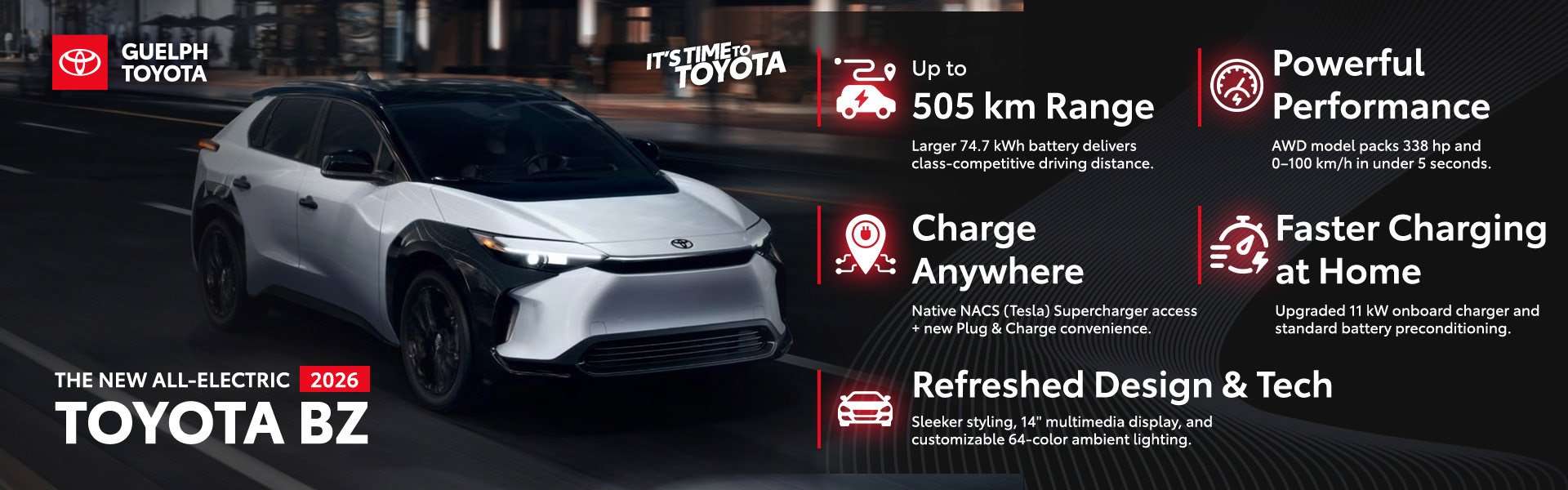 Toyota bZ at Guelph Toyota